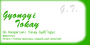 gyongyi tokay business card